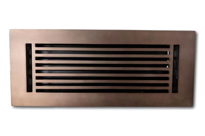 Cast Aluminum Linear Bar Vent Covers - Oil Rubbed Bronze 4 x 14 (Overall 5.75 x 15.75)