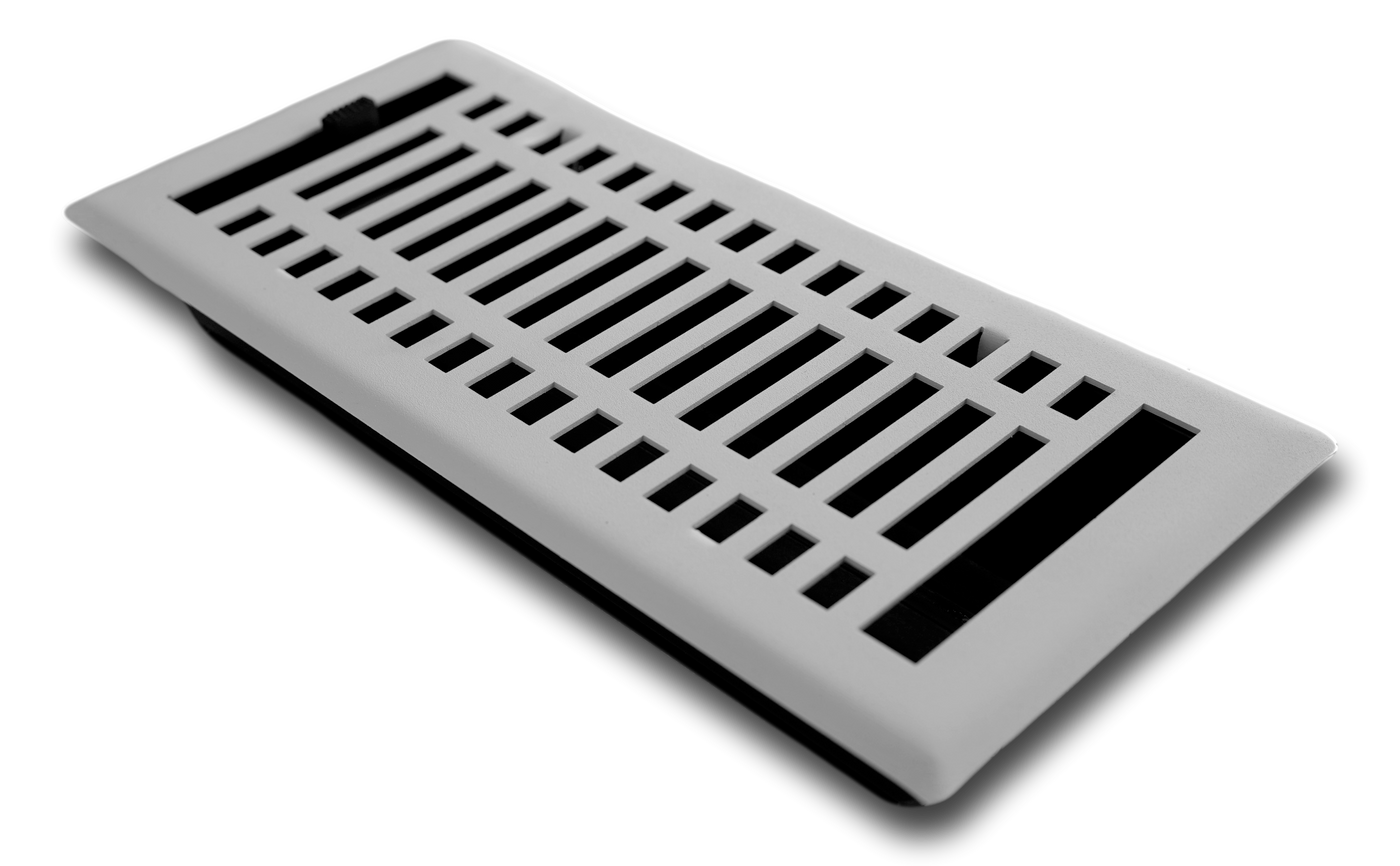 Steel Modern Vent Cover - White