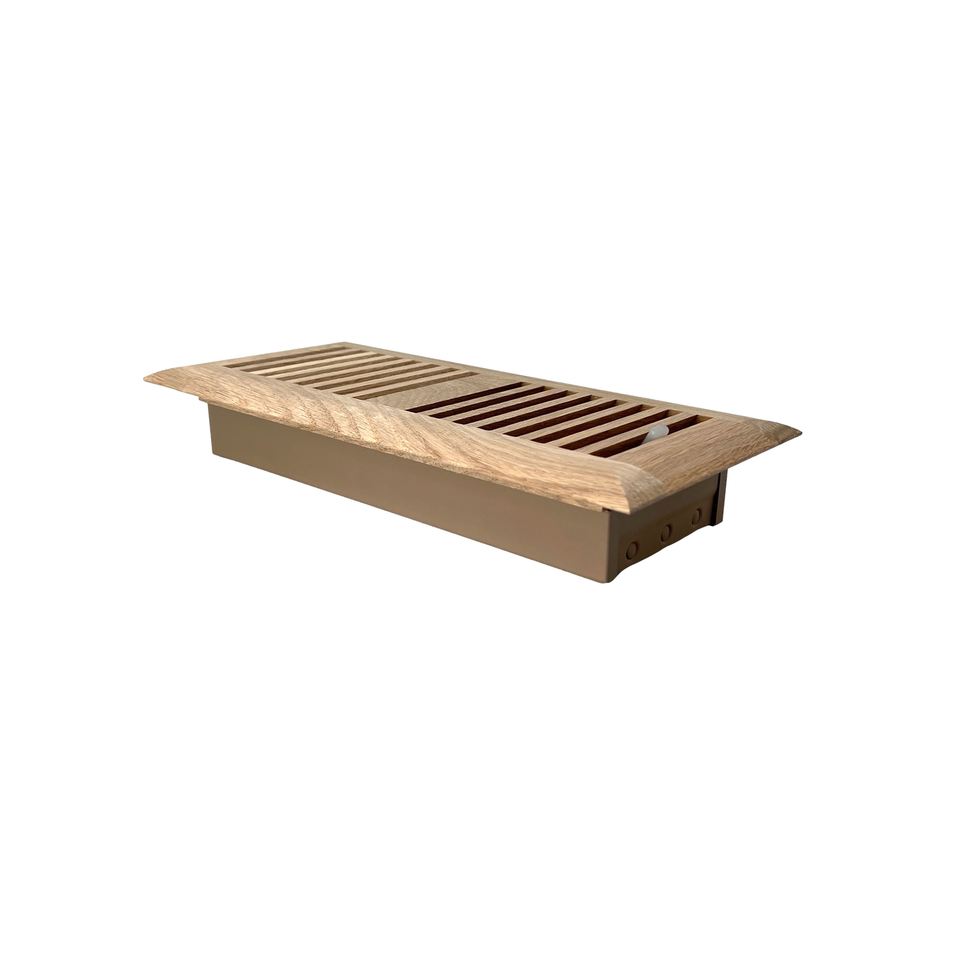 4" x 12" White Oak Wood Register - Drop In Style (Unfinished)