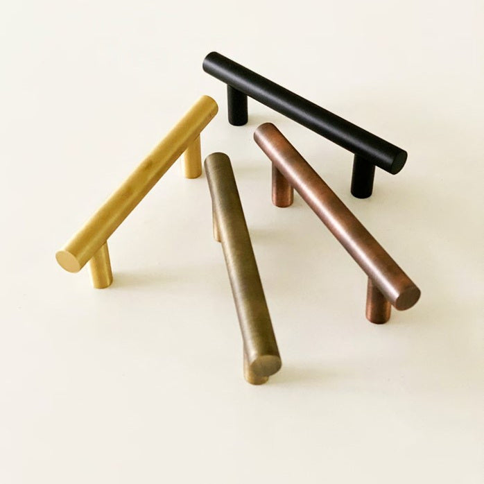 Sebastian Solid Brass Drawer Pull - 3.75 In Centers – Madelyn Carter