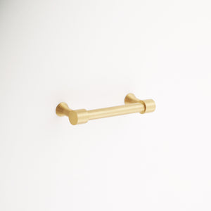 Liberty Solid Brass Drawer Pull - 3.75 Inch Centers Satin Brass