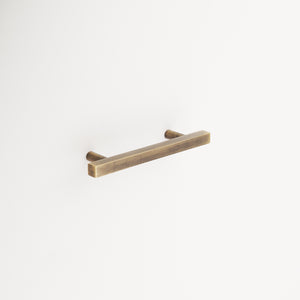 Julian Solid Brass Drawer Pull - Antique Brass - Centers: 3.75 - Length: 5.5