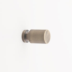 Hanna Solid Brass Cabinet Knob - Antique Brass