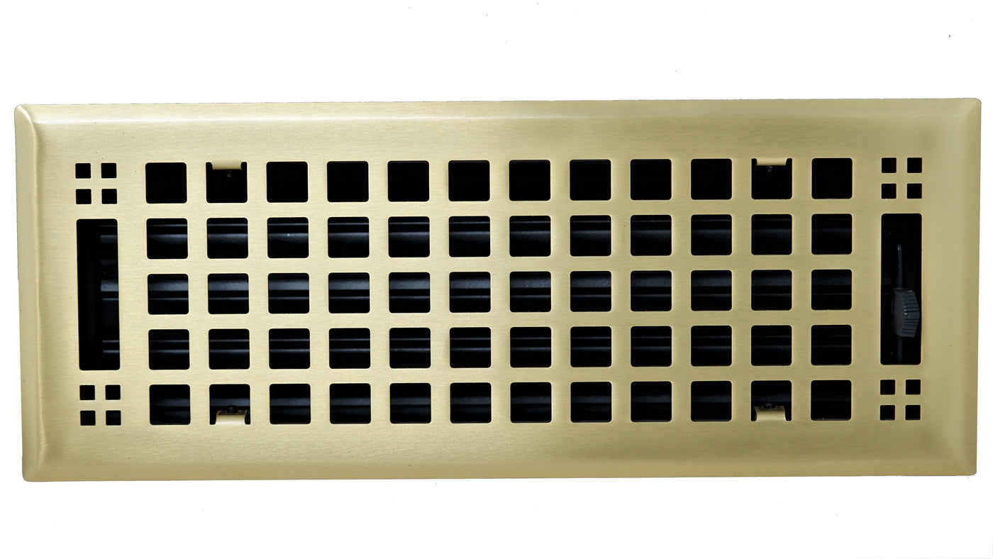 Steel Artisan Vent Covers - Brushed Brass – Madelyn Carter