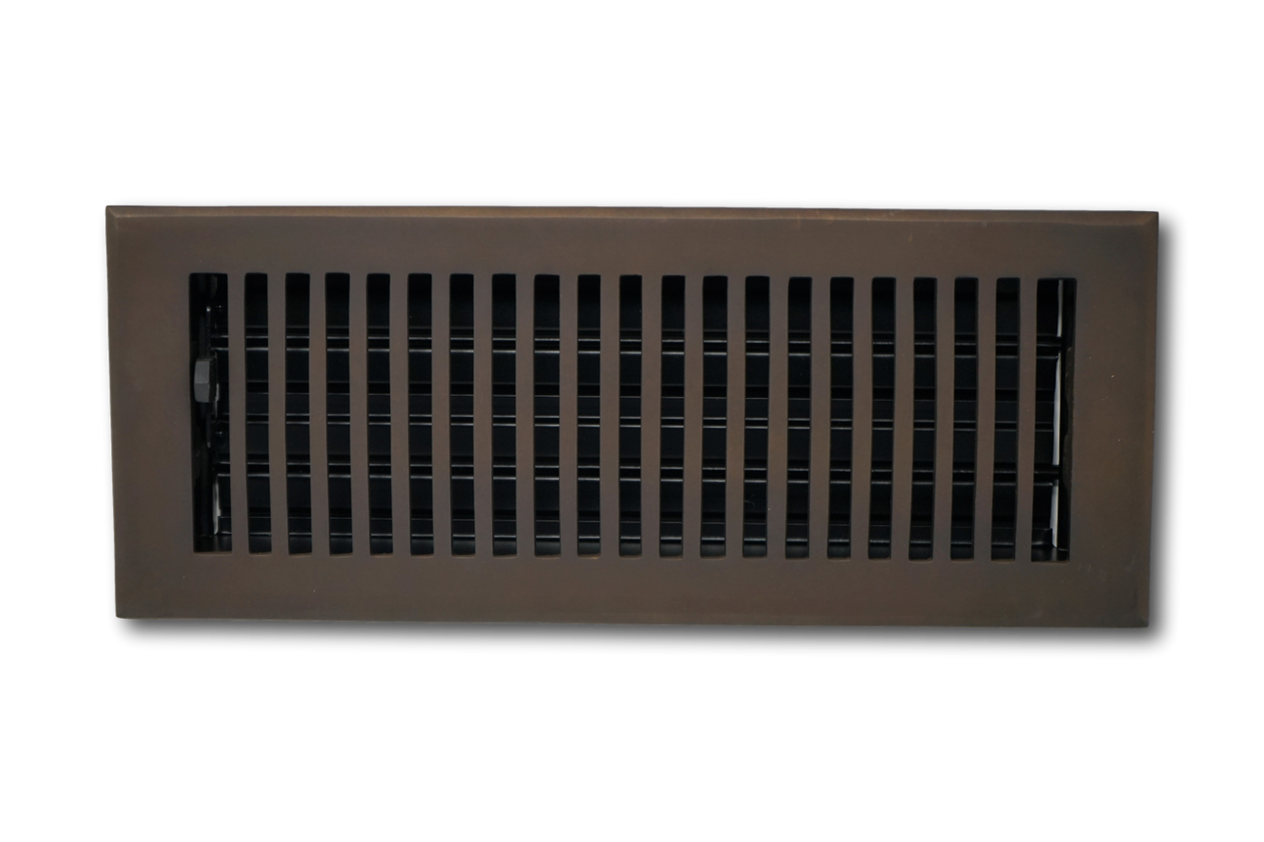 Cast Brass Contemporary Vent Covers - Oil Rubbed Bronze - 4" x 14" (Overall: 5-1/4" x 15-1/2")