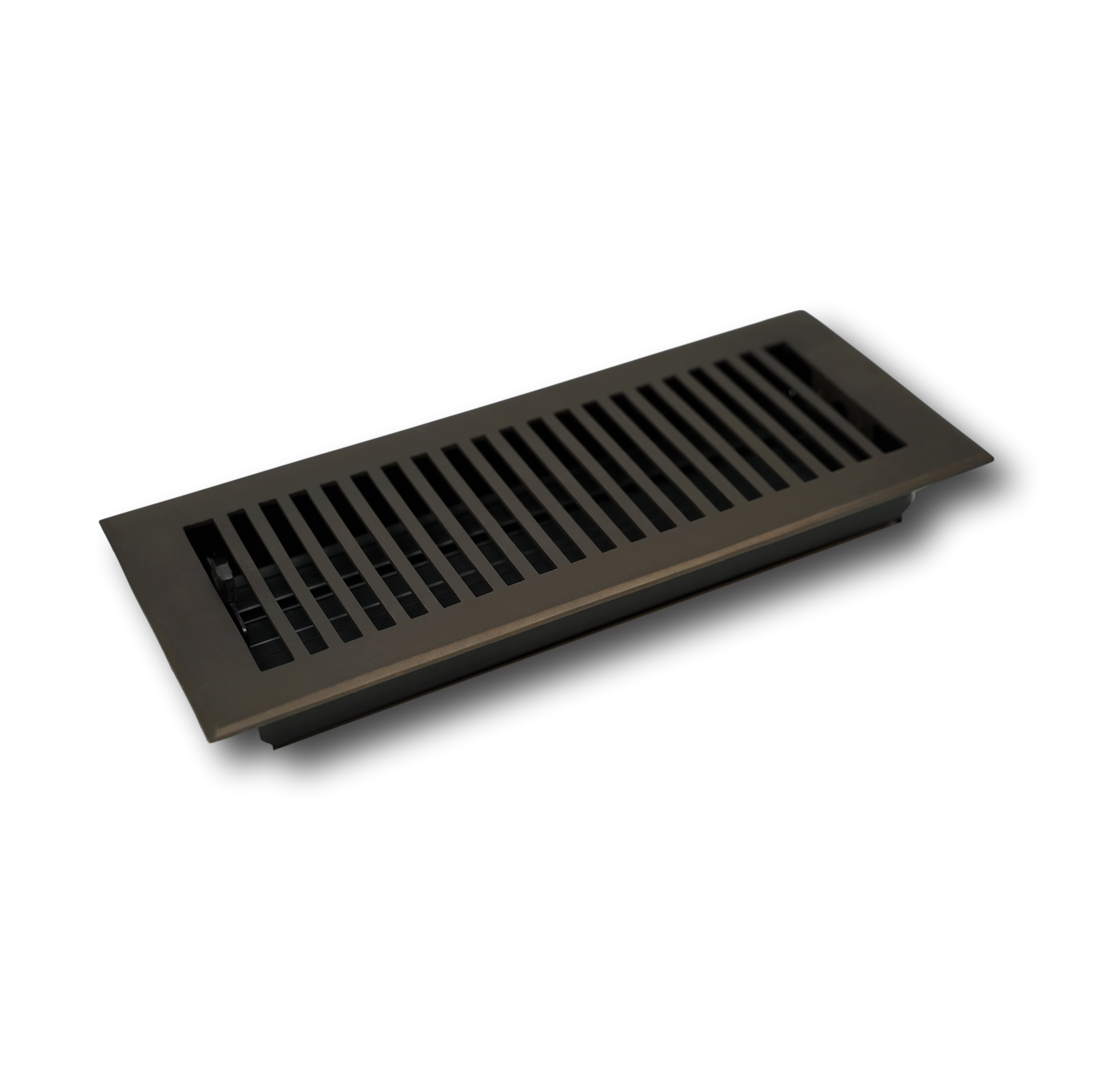 Cast Brass Contemporary Vent Covers - Oil Rubbed Bronze - 4" x 10" (Overall: 5-1/4" x 11-1/2")