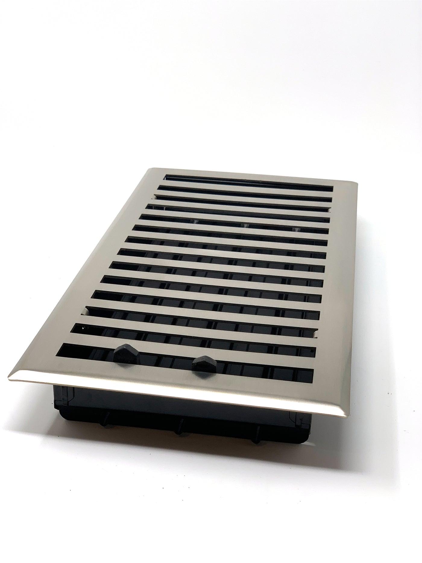 Steel Modern Chic Vent Covers - Brushed Nickel 6 X 14 (Overall: 7.25 x 15.5)