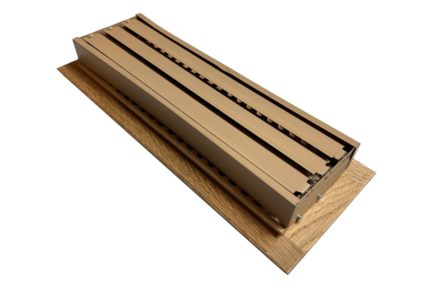 4" x 12" Red Oak Wood Register - Drop In Style (Unfinished)