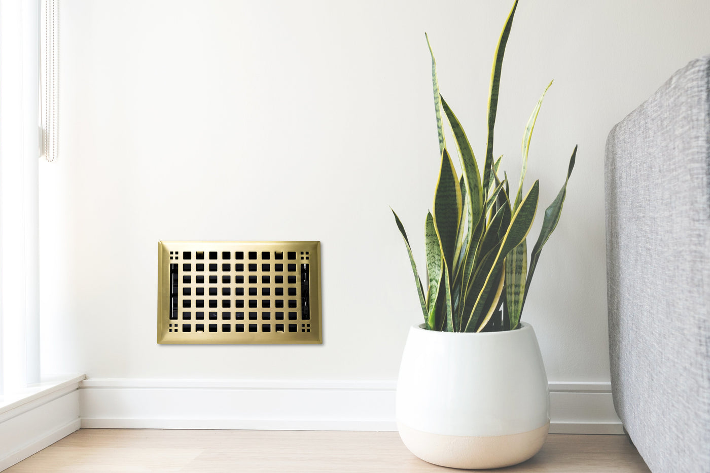 Madelyn Carter Artisan Brushed Brass Floor & Wall Vent Covers