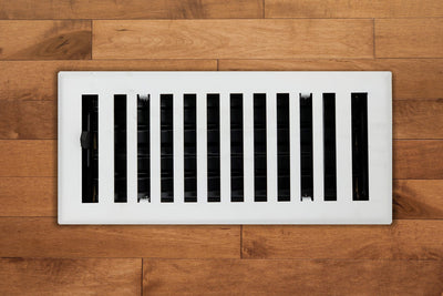 Steel Modern Chic Vent Covers - White 4 X 14 (Overall: 5.25 x 15.5)