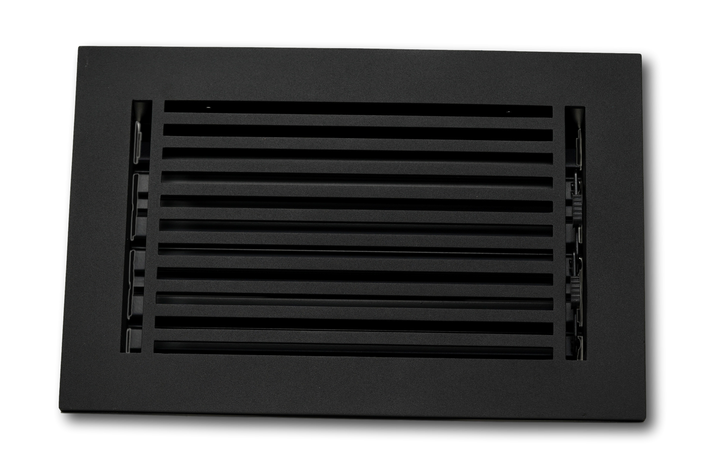 Cast Aluminum Linear Bar Vent Covers - Black 6 x 12 (Overall 7.25 x 13.5)